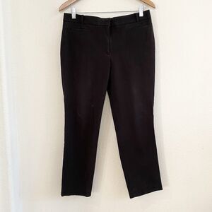 J CREW Women's Black Dress Pants SZ 10S Stretch Cotton Blend Tapered‎